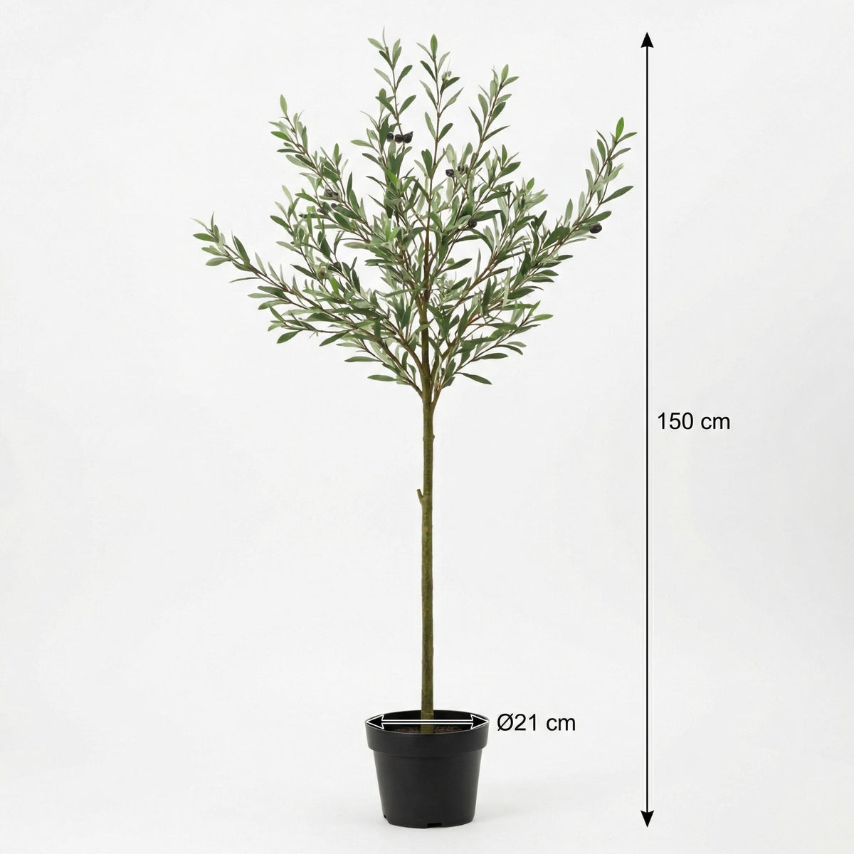 Pflegefreier Everspring Olivenbaum in 150, 170 oder 172 cm Höhe, grüner künstlicher Pflanzenbaum für Innen- und Außenbereich