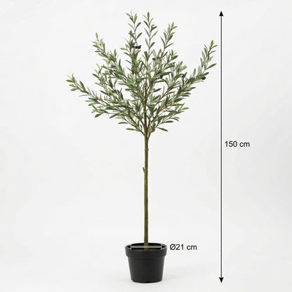 Pflegefreier Everspring Olivenbaum in 150, 170 oder 172 cm Höhe, grüner künstlicher Pflanzenbaum für Innen- und Außenbereich