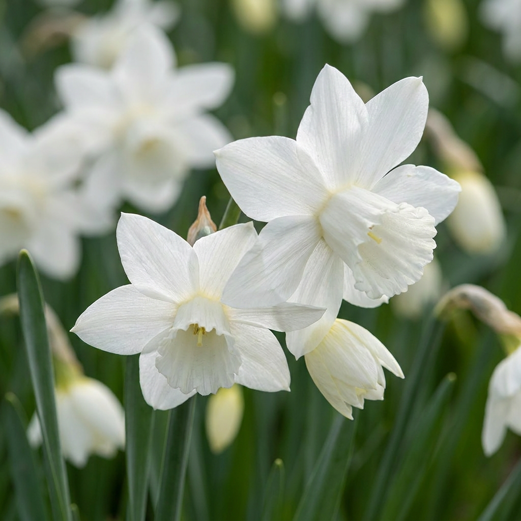Narzisse Thalia – Narcissus triandrus online kaufen | 15 bis 120 Blumenzwiebeln, reinweiß, duftend &amp; mehrblütig – Wurzelwerk Design