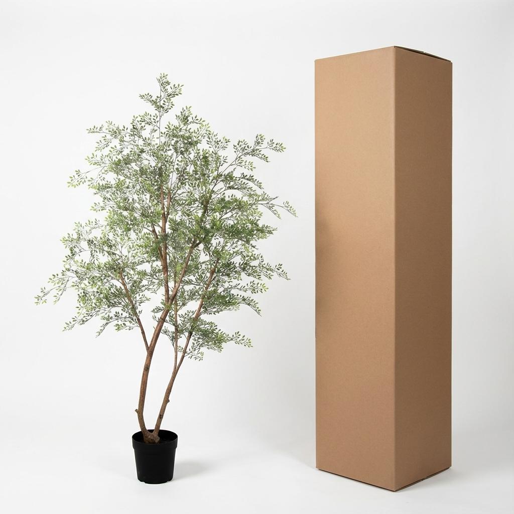 Künstlicher Cassia-Baum von Everspring, 180 cm hoch, detailreiche grüne Blätter und natürliche Baumstruktur, dekorative Zimmerpflanze