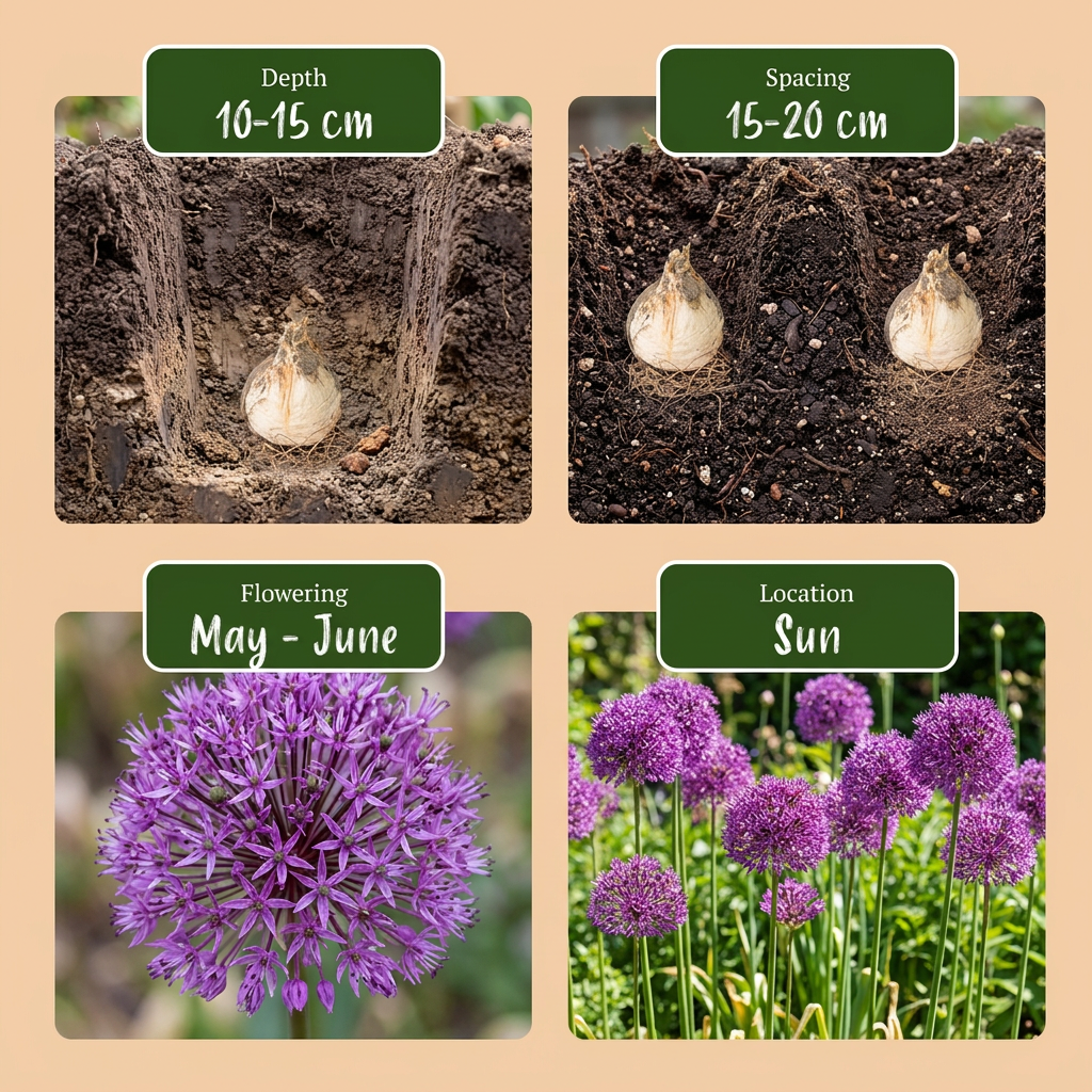 Zierlauch Purple Sensation – Allium aflatunense online kaufen | 30 bis 120 Blumenzwiebeln, violett &amp; bienenfreundlich – Wurzelwerk Design