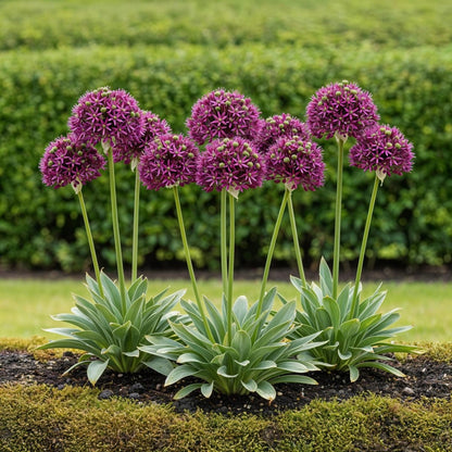 Allium Miami Blumenzwiebeln | 15 Stück Lila – Zwiebelgröße 10/11 – XXL Pack - Wurzelwerk Design