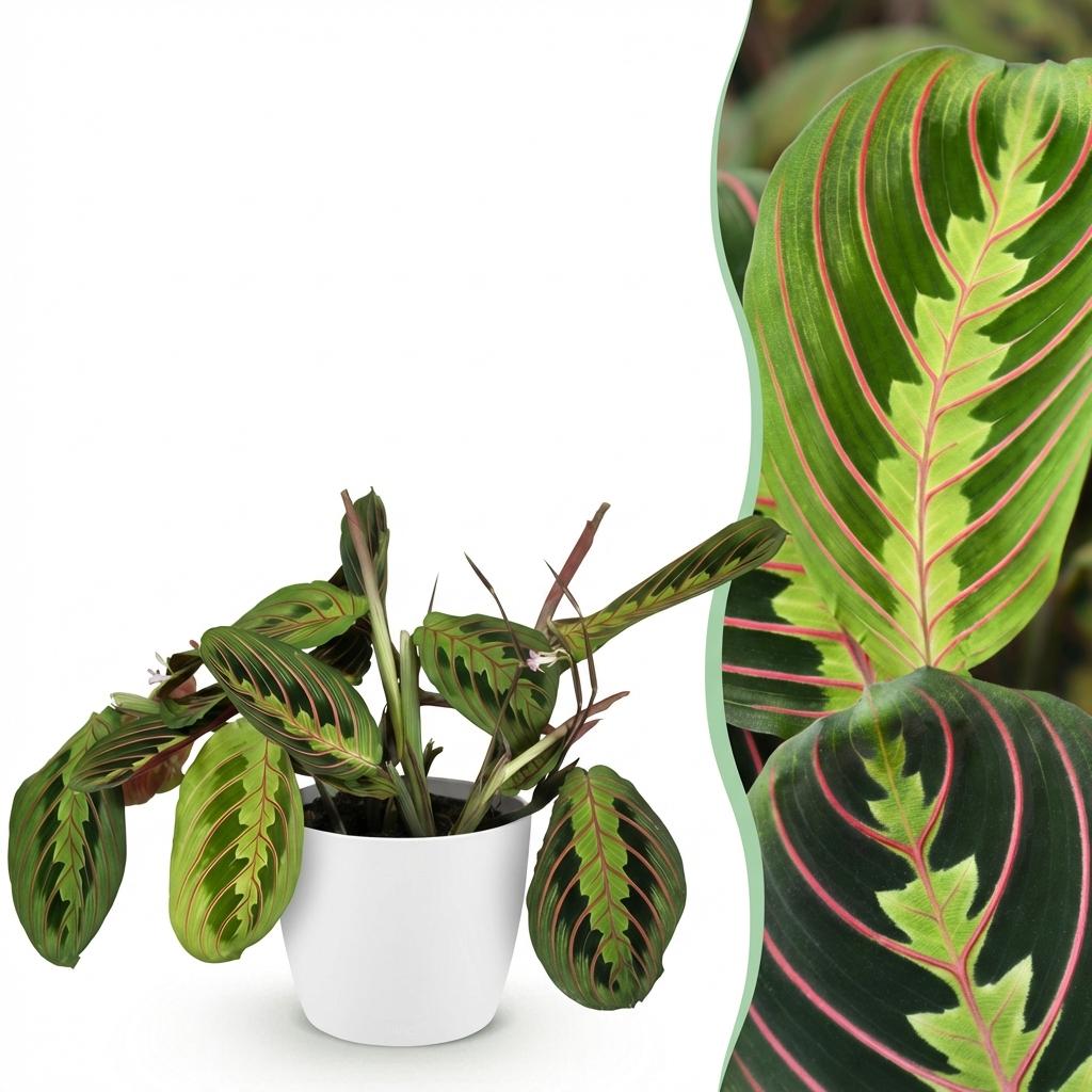 Maranta Tricolour kaufen | Gebetspflanze – Topf Ø 12 cm, Höhe 25 cm - Wurzelwerk Design