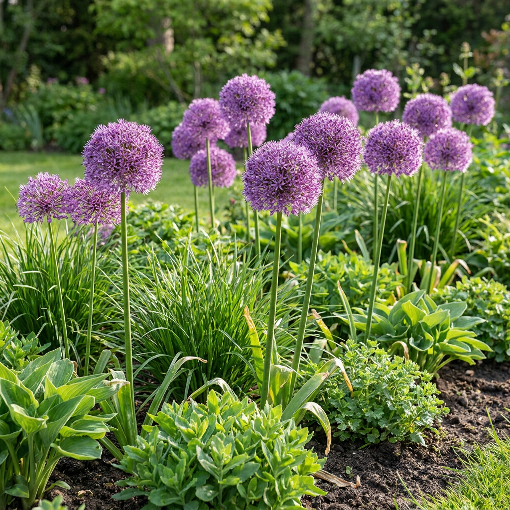 Riesen-Zierlauch Gladiator – Allium online kaufen | 8 bis 64 Blumenzwiebeln, Violett &amp; Bienenmagnet – Wurzelwerk Design