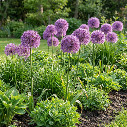Riesen-Zierlauch Gladiator – Allium online kaufen | 8 bis 64 Blumenzwiebeln, Violett &amp; Bienenmagnet – Wurzelwerk Design
