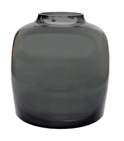 Vase Glas - Bartica Grau - M - H35 x B25 - Wurzelwerk Design