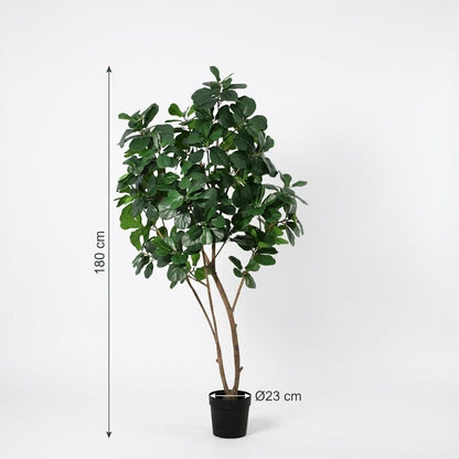 Everspring Künstliche Ficus lyrata (Geigenfeige), 150 cm, detailreiche, realistische Pflanze für Zuhause oder Büro.