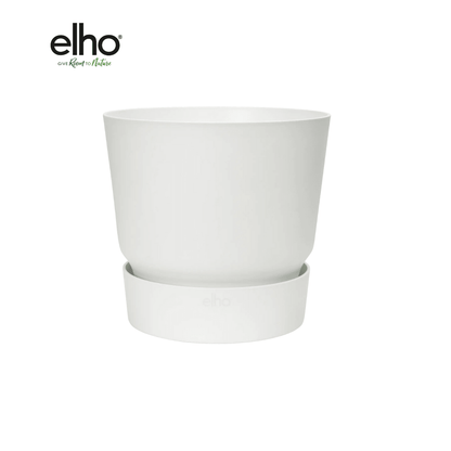 Topf elho Greenville Round weiß - D39 x H37 - Wurzelwerk Design