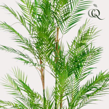 Kunstpflanze Chamaedorea Elegans, Bergpalme, Everspring, 180 cm hohe, realistische Zimmerpflanze als Dekorationsstück