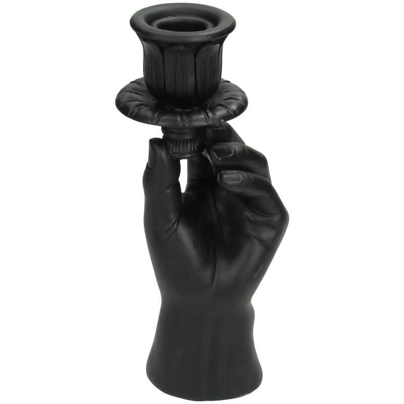 Kerzenständer - Hand Schwarz - ↑ 20 cm - Wurzelwerk Design