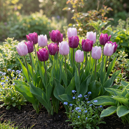 Tulpen-Mischung Prince – Tulipa online kaufen | 40 bis 320 Blumenzwiebeln, frühblühend &amp; duftend – Wurzelwerk Design