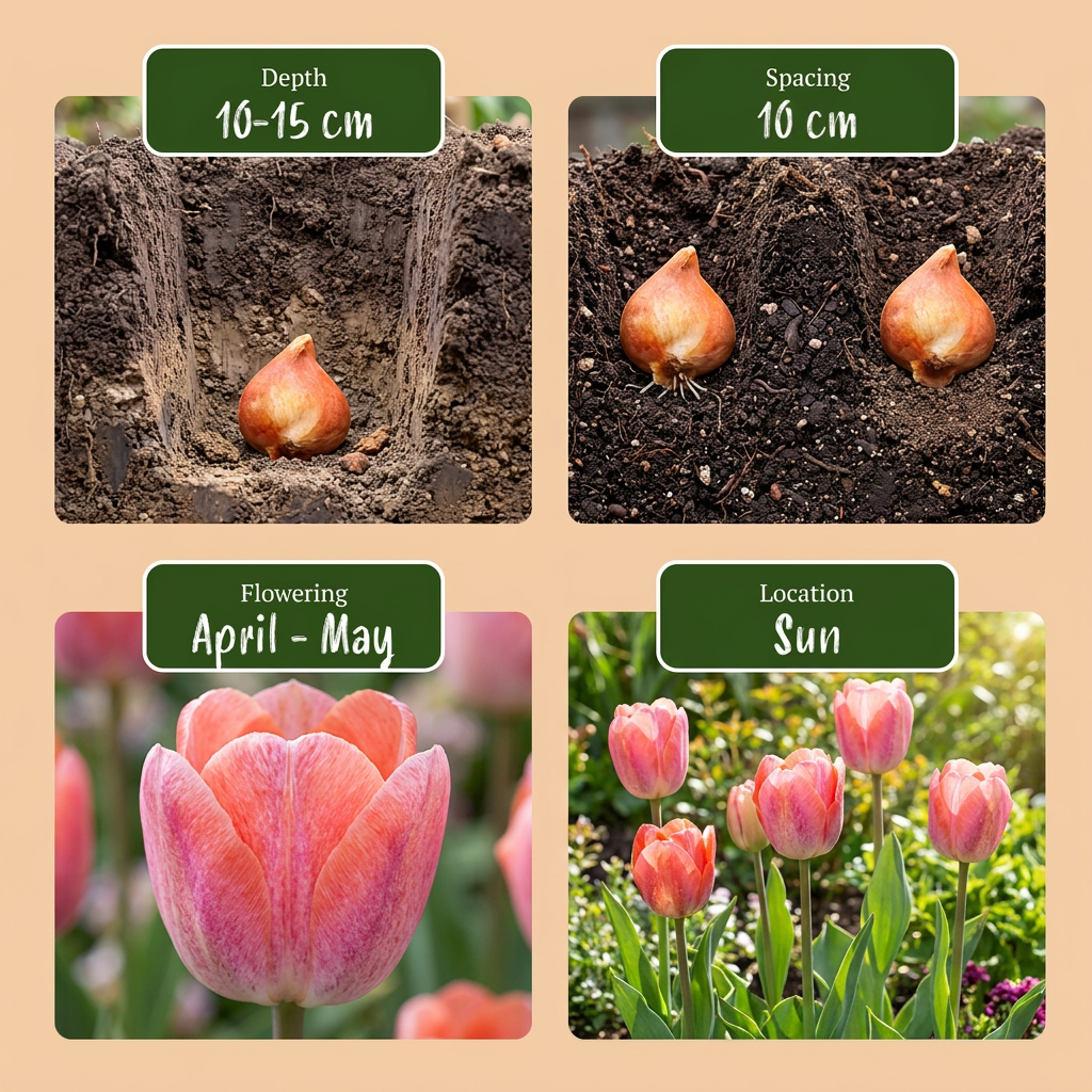 Tulpen-Mischung Positive Vibe – Tulipa online kaufen | 20 bis 160 Blumenzwiebeln, fröhliche Farbmischung – Wurzelwerk Design