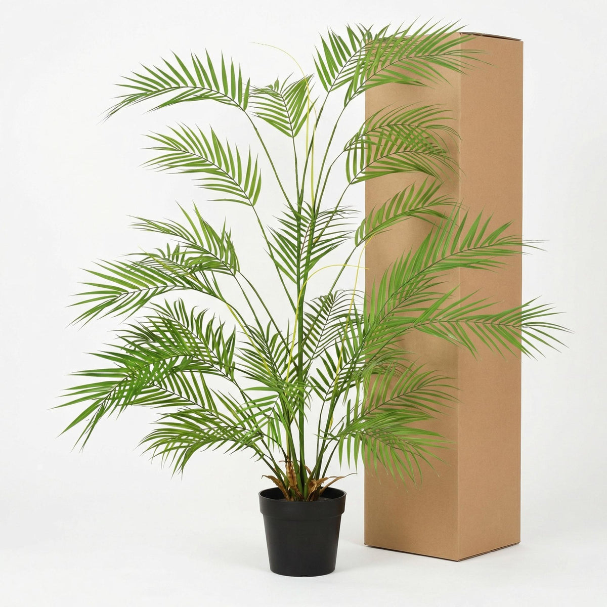 Künstliche Areca Palme von Everspring, 122 cm oder 190 cm hoch, mit grünen Blättern, ideal für Wohnräume und Büros