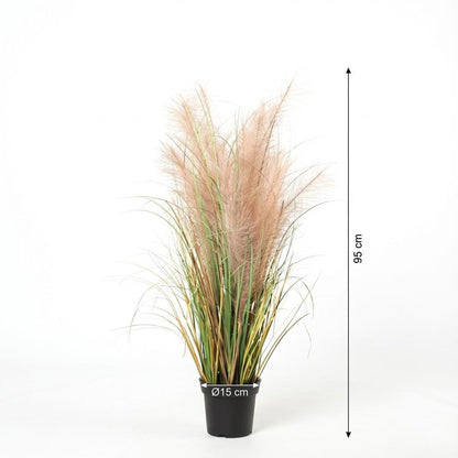 Kunstpflanze Phragmites Gras von Everspring, 95cm hohe, realistische künstliche Pflanze für Dekoration und Raumgestaltung