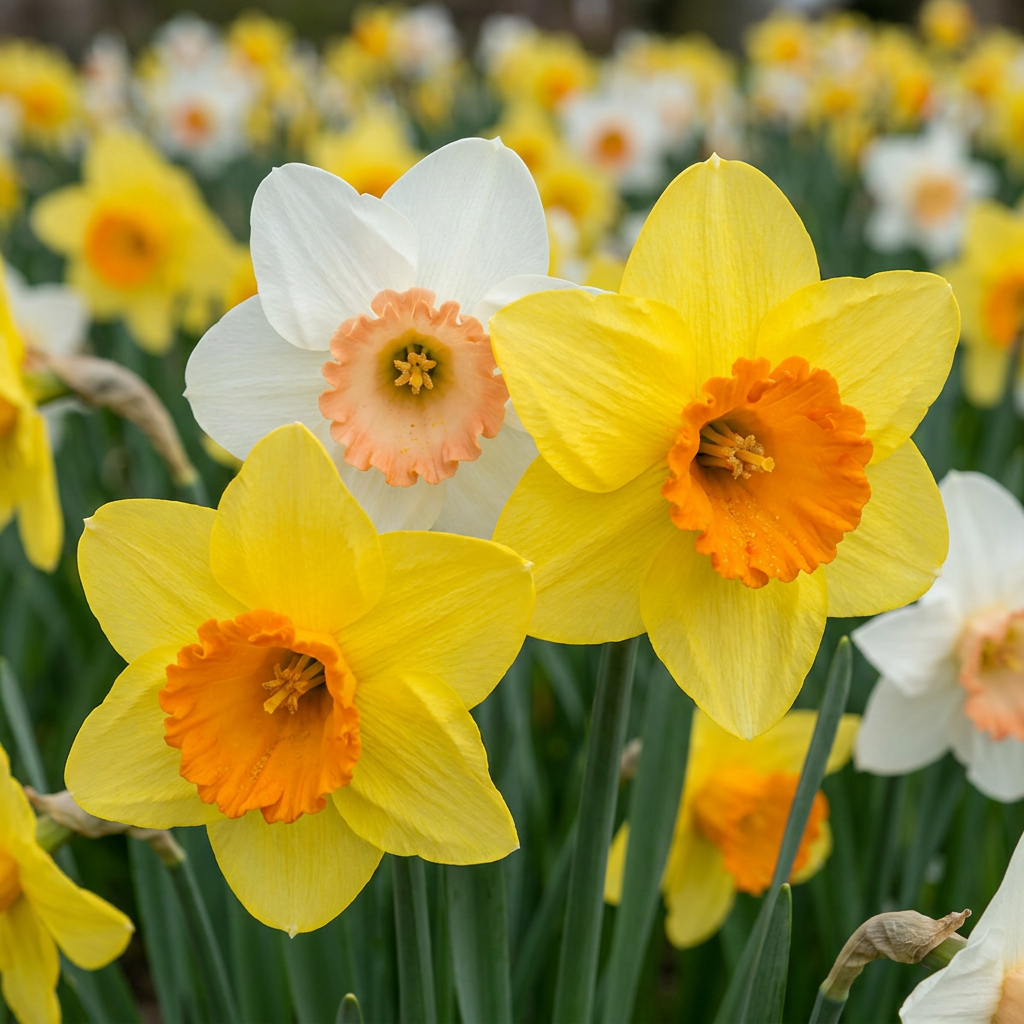 Narzissen-Mischung – Narcissus online kaufen | 40 bis 320 Blumenzwiebeln, bunt gemischt – Wurzelwerk Design