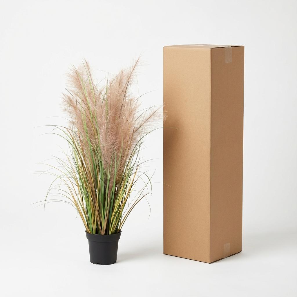 Kunstpflanze Phragmites Gras von Everspring, 95 cm hohe, realistische Kunststoffpflanze für Dekor und Raumgestaltung.