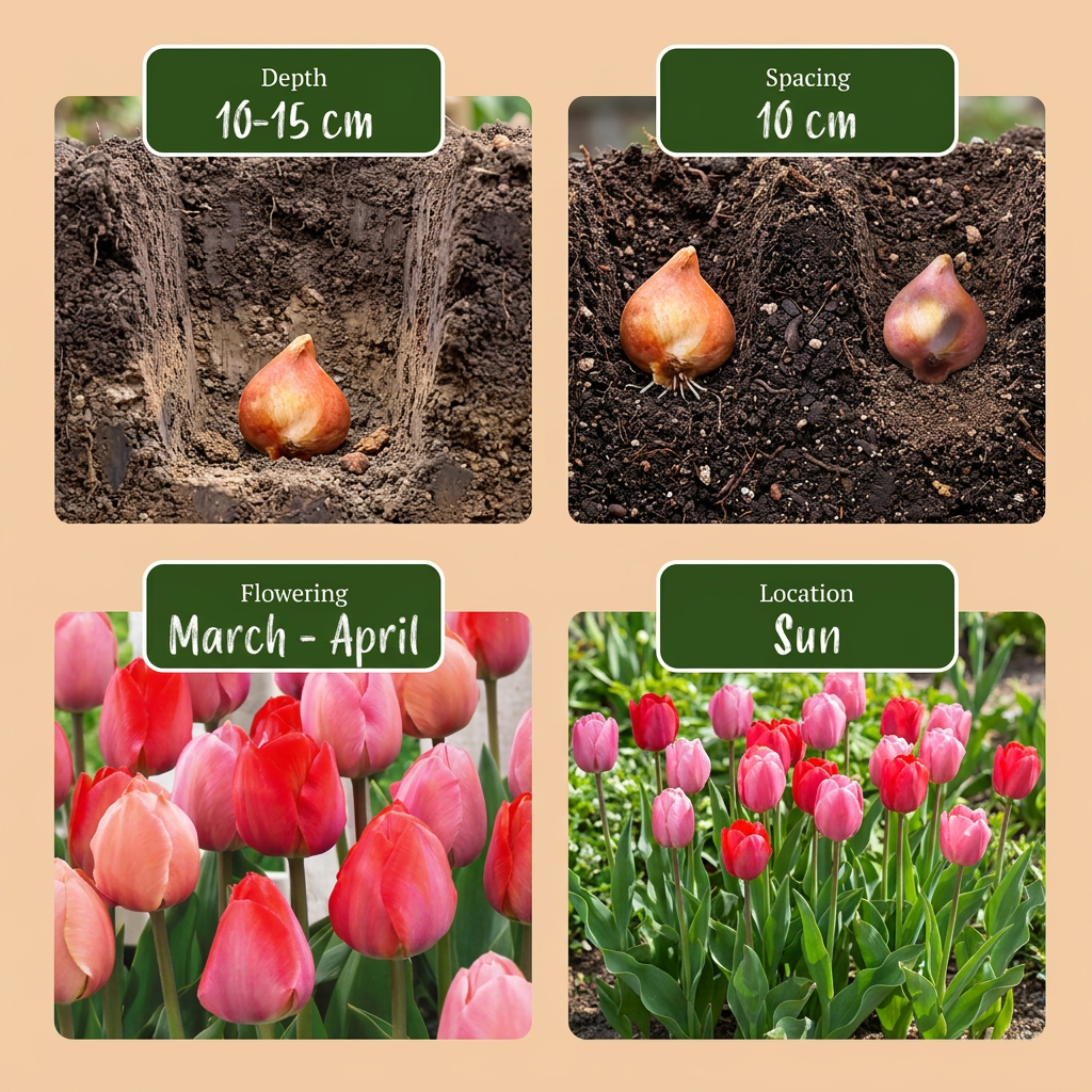 Tulpen-Mischung Rosa-Rot – Tulipa online kaufen | 80 bis 320 Blumenzwiebeln, kräftige Farbkombination – Wurzelwerk Design