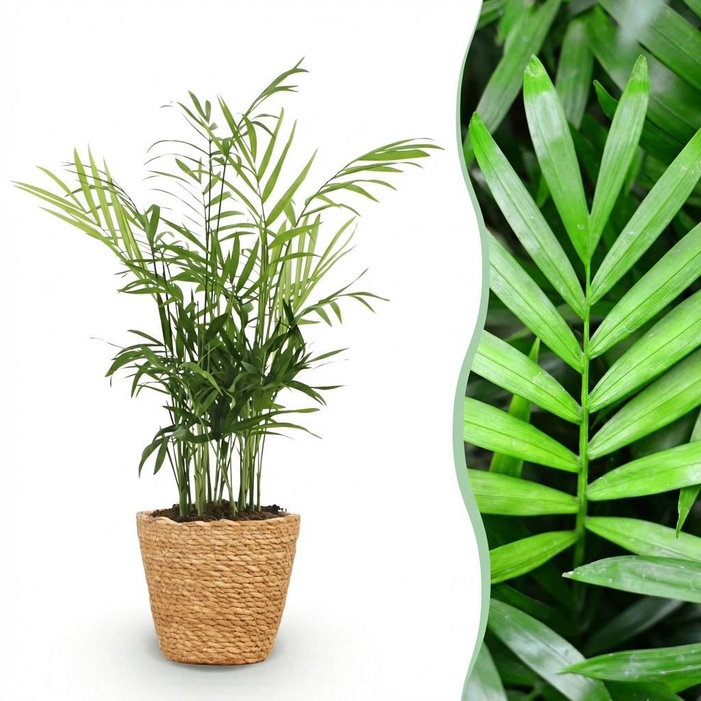 Goldpalme kaufen | Chamaedorea elegans – haustierfreundlich, Topf Ø 12 cm - Wurzelwerk Design