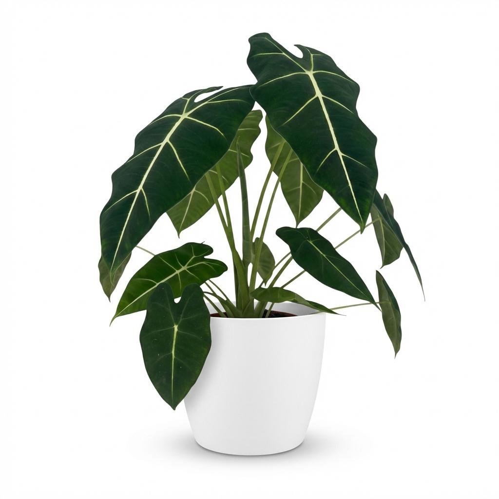 Alocasia Frydek kaufen | Elefantenohr – Topf Ø 19 cm, Höhe 60 cm - Wurzelwerk Design