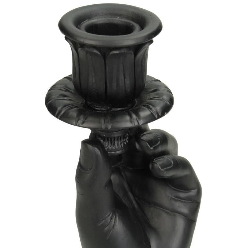 Kerzenständer - Hand Schwarz - ↑ 20 cm - Wurzelwerk Design