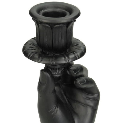 Kerzenständer - Hand Schwarz - ↑ 20 cm - Wurzelwerk Design