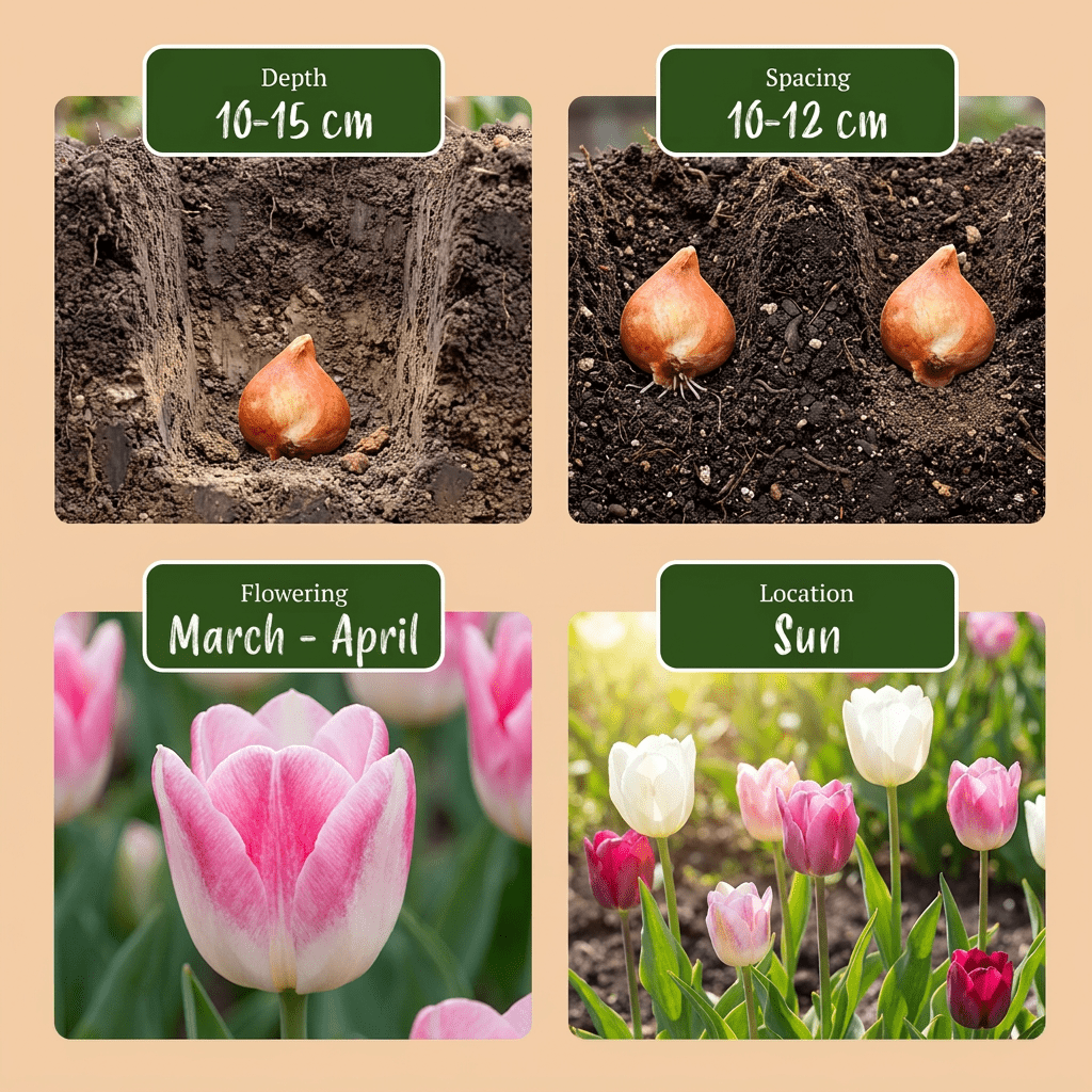 Tulpen-Mischung Pastell – Tulipa online kaufen | 24 bis 280 Blumenzwiebeln in zarten Pastelltönen – Wurzelwerk Design - Wurzelwerk Design