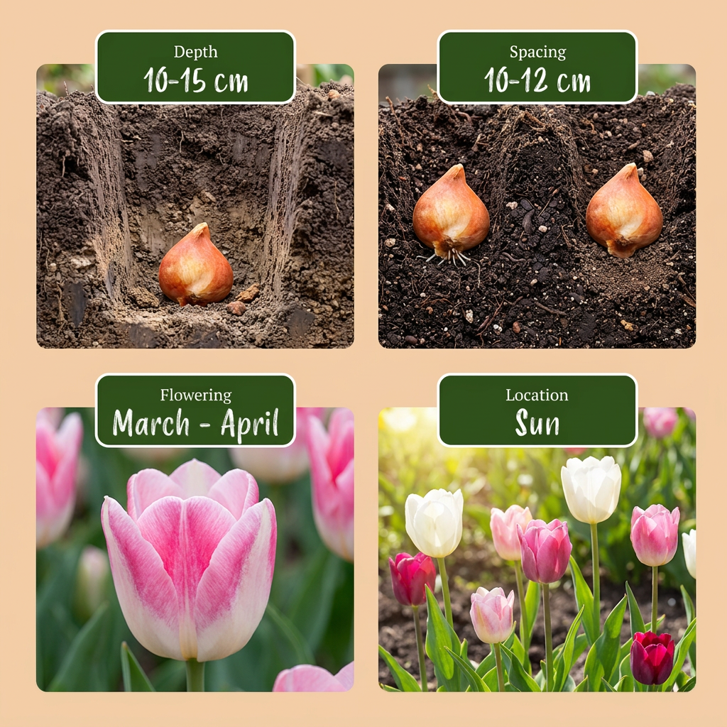 Tulpen-Mischung Pastell – Tulipa online kaufen | 24 bis 280 Blumenzwiebeln in zarten Pastelltönen – Wurzelwerk Design
