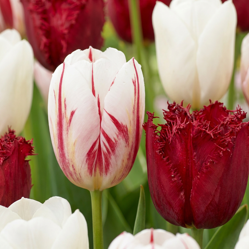 Tulpe Dutch Design – Tulipa online kaufen | 15 bis 120 Blumenzwiebeln, Rosa-Weiß &amp; standfest – Wurzelwerk Design