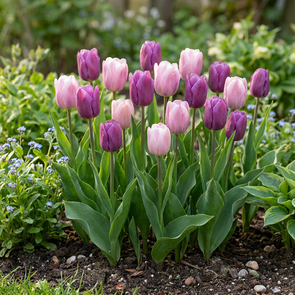Tulpen-Mischung Macron – Tulipa online kaufen | 24 bis 96 Blumenzwiebeln in zarten Farbtönen – Wurzelwerk Design