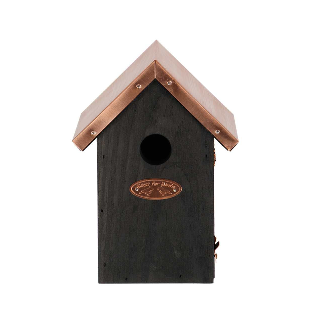 Vogelhaus Zaunkönig - Nistkasten Schwarzkupfer - Wurzelwerk Design