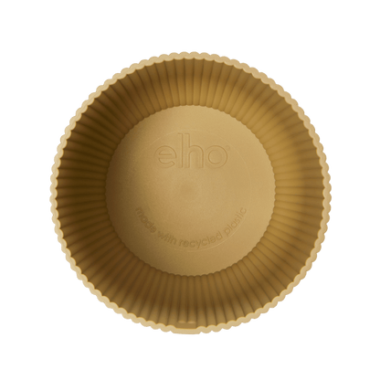 Topf elho Vibes Fold Round beige - D14 x H13 - Wurzelwerk Design