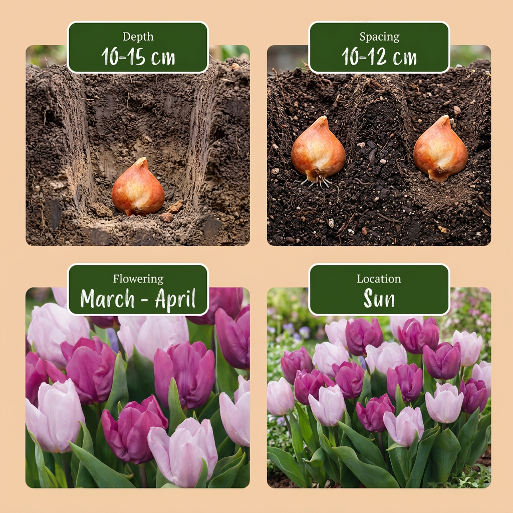 Tulpen-Mischung Candy Purple Prince – Tulipa online kaufen | 15 bis 120 Blumenzwiebeln in Violett und Rosa – Wurzelwerk Design