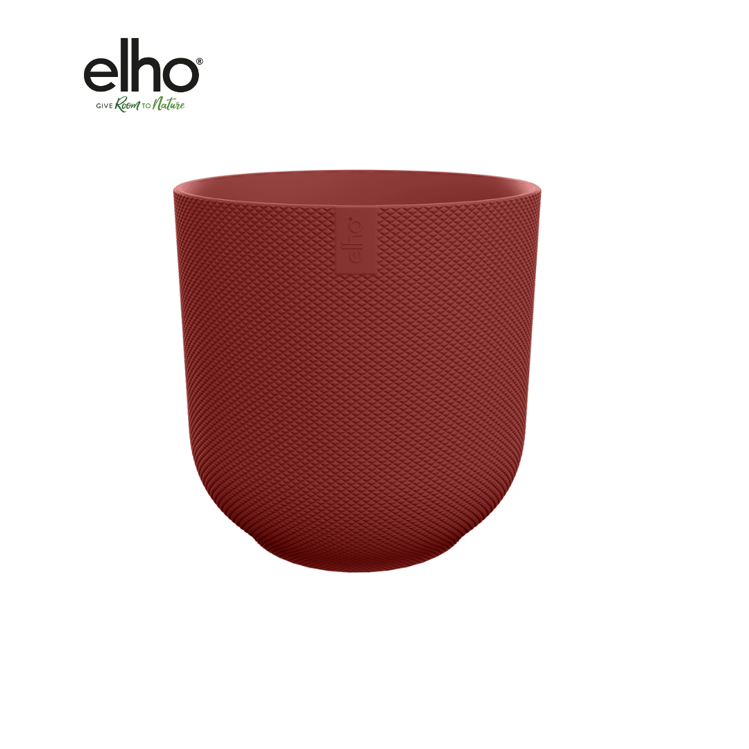 Topf elho Jazz Round tuscan red - D19 x H18 - Wurzelwerk Design