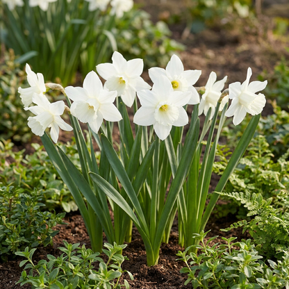 Botanische Narzissen Weiß – Narcissus online kaufen | 30 bis 240 Blumenzwiebeln, zierlich &amp; verwildernd – Wurzelwerk Design