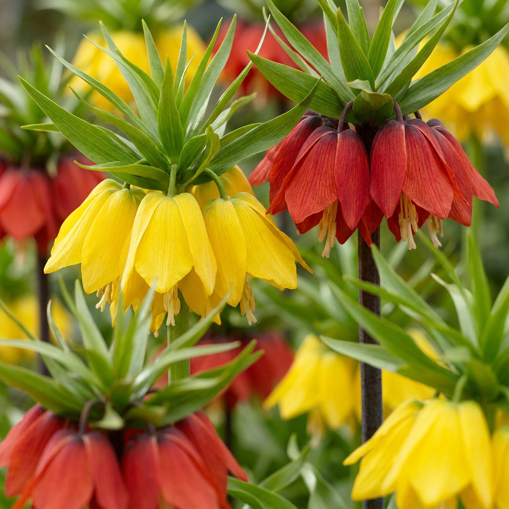 Kaiserkrone Mischung – Fritillaria imperialis online kaufen | 6 bis 24 Blumenzwiebeln, imposant &amp; aufrecht – Wurzelwerk Design