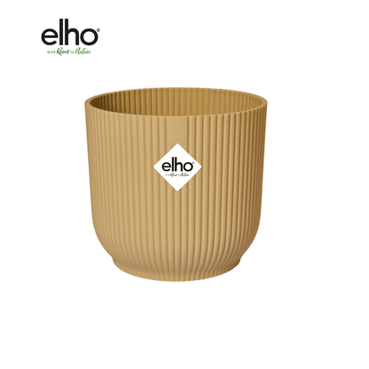 Topf elho Vibes Fold Round beige - D14 x H13 - Wurzelwerk Design