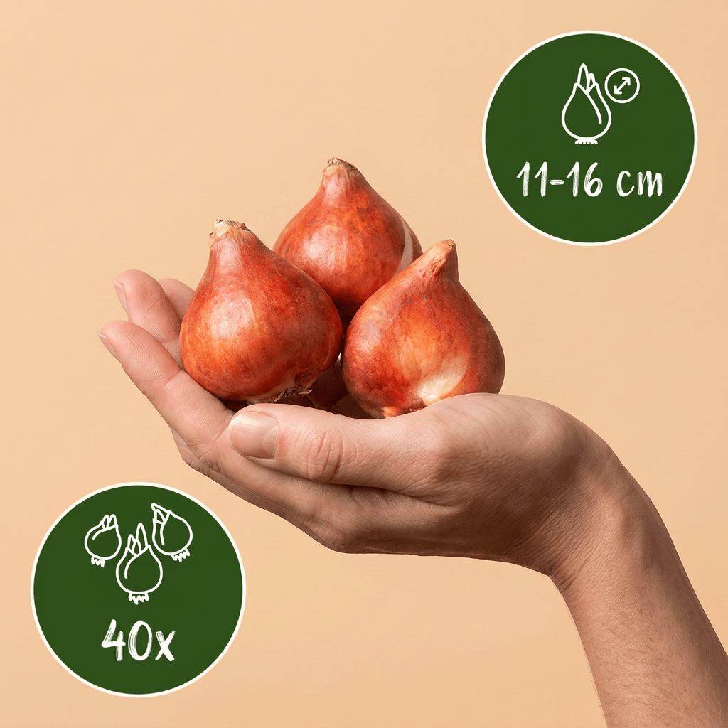 Tulpen-Mischung Prince – Tulipa online kaufen | 40 bis 320 Blumenzwiebeln, frühblühend &amp; duftend – Wurzelwerk Design - Wurzelwerk Design