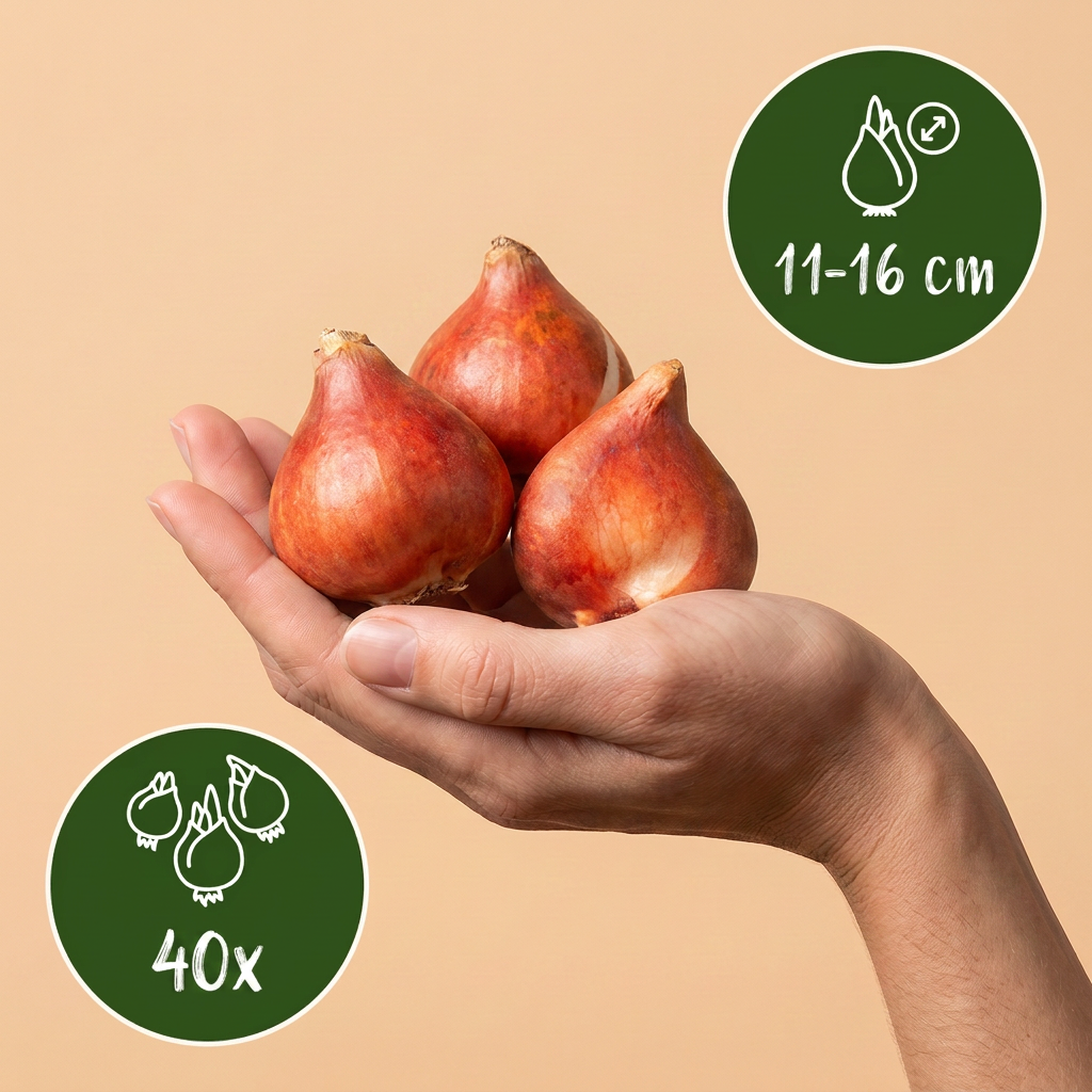 Tulpen-Mischung Prince – Tulipa online kaufen | 40 bis 320 Blumenzwiebeln, frühblühend &amp; duftend – Wurzelwerk Design