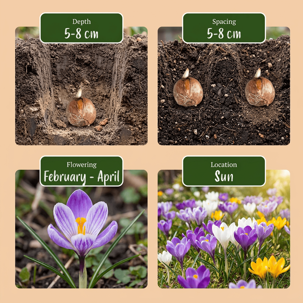 Krokus-Mischung – Crocus online kaufen | 70 bis 560 Blumenzwiebeln, bunt &amp; verwildernd – Wurzelwerk Design - Wurzelwerk Design