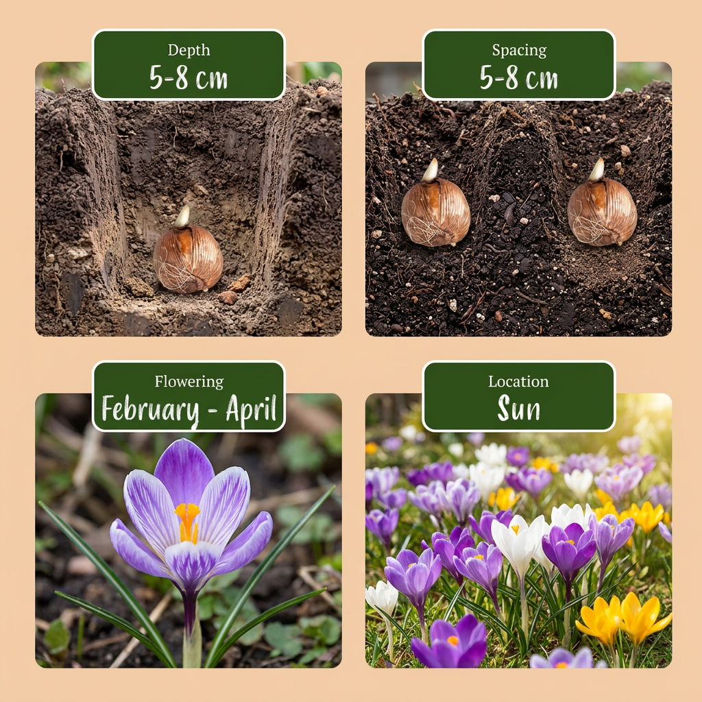 Krokus-Mischung – Crocus online kaufen | 70 bis 560 Blumenzwiebeln, bunt &amp; verwildernd – Wurzelwerk Design