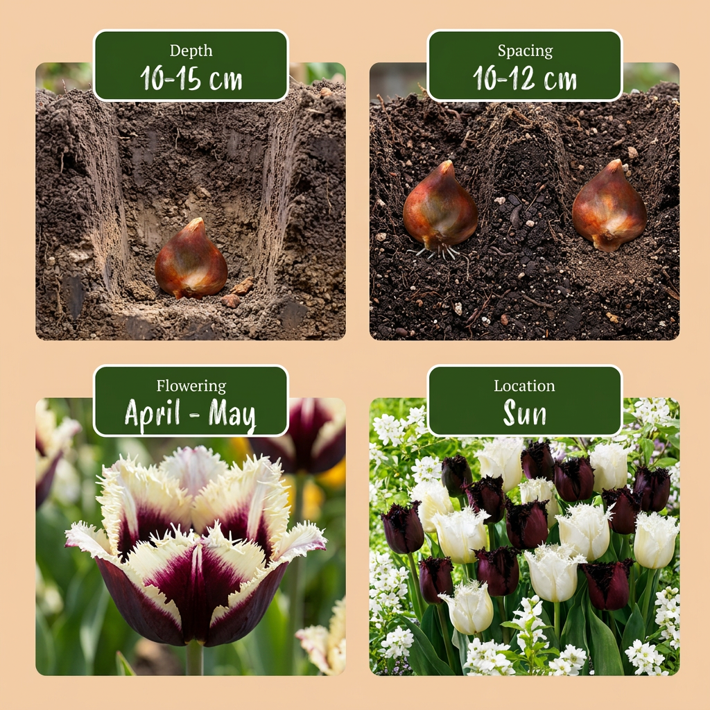 Tulpen-Mischung Breakdance – Tulipa online kaufen | 15 bis 120 Blumenzwiebeln, lebhaft &amp; kontrastreich – Wurzelwerk Design