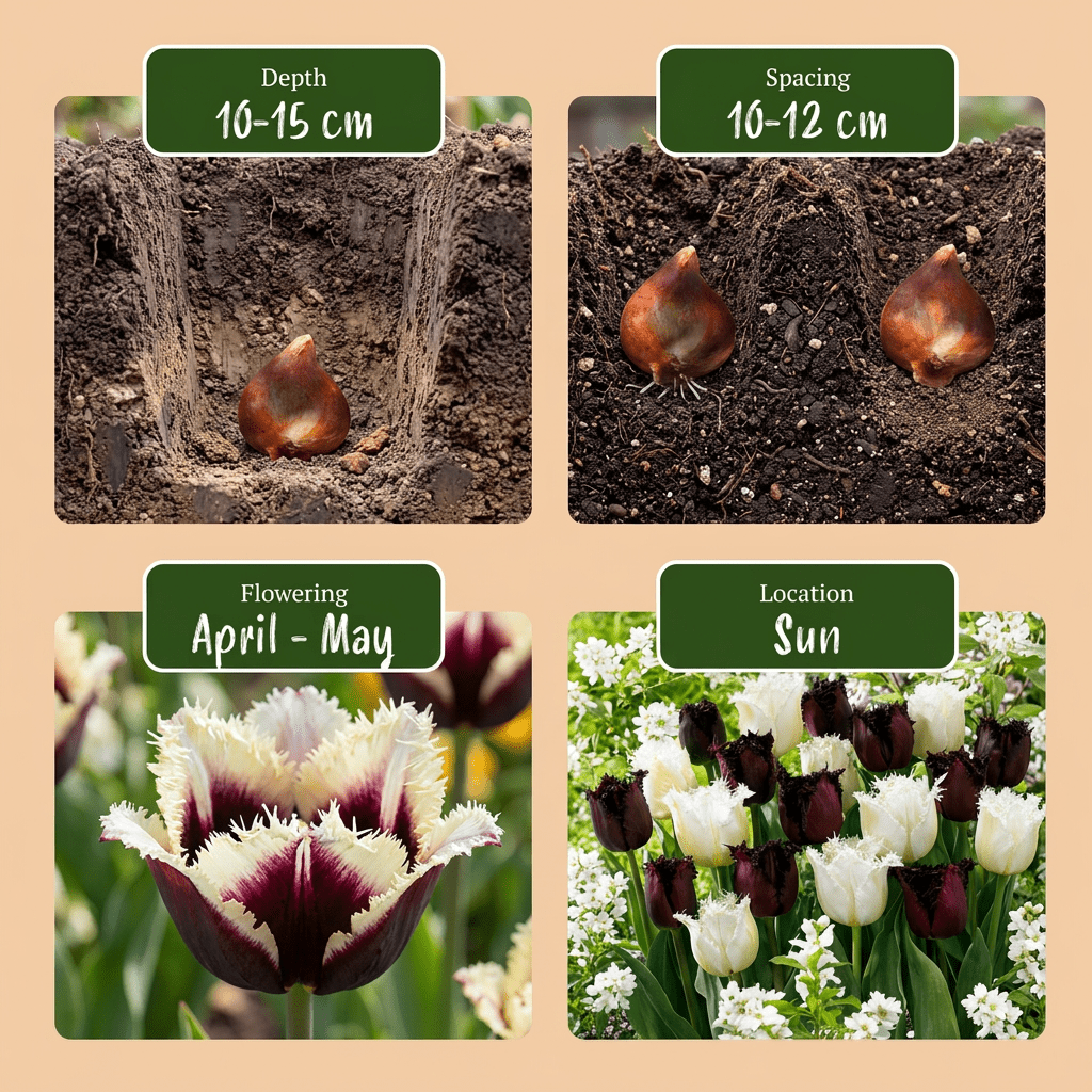 Tulpen-Mischung Breakdance – Tulipa online kaufen | 15 bis 120 Blumenzwiebeln, lebhaft &amp; kontrastreich – Wurzelwerk Design - Wurzelwerk Design