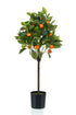 Kunstpflanze Citrus Sinensis Orange Baum, 75 cm hoch, detailreiche Everspring Plant Dekorationspflanze