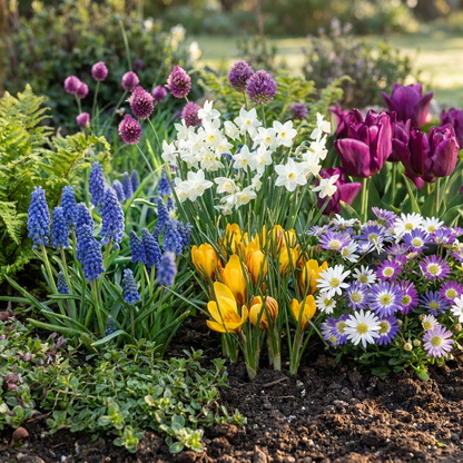 Blumenzwiebel-Mischung Bunt – für große Flächen online kaufen | 250 bis 1000 Zwiebeln – Wurzelwerk Design