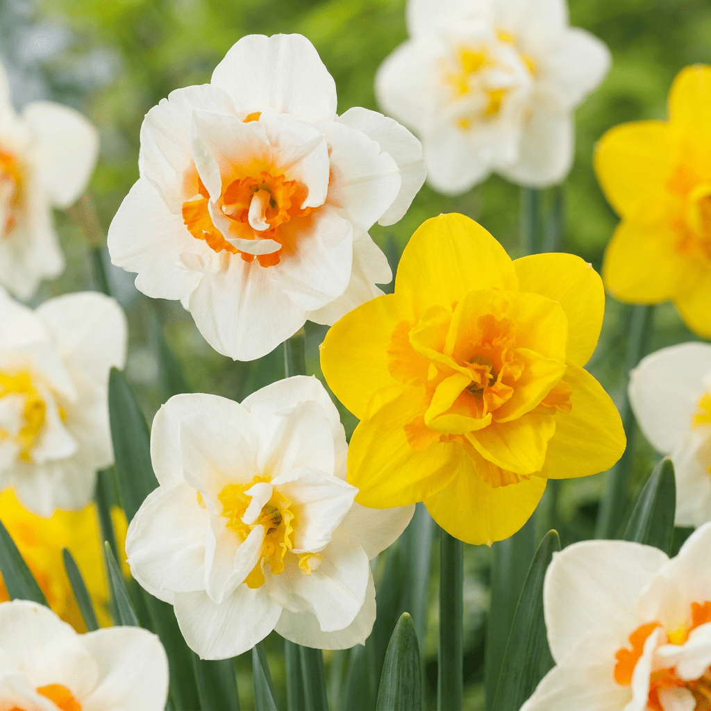 Gefüllte Narzissen Mischung – Narcissus online kaufen | 20 bis 240 Blumenzwiebeln, dicht gefüllt – Wurzelwerk Design - Wurzelwerk Design