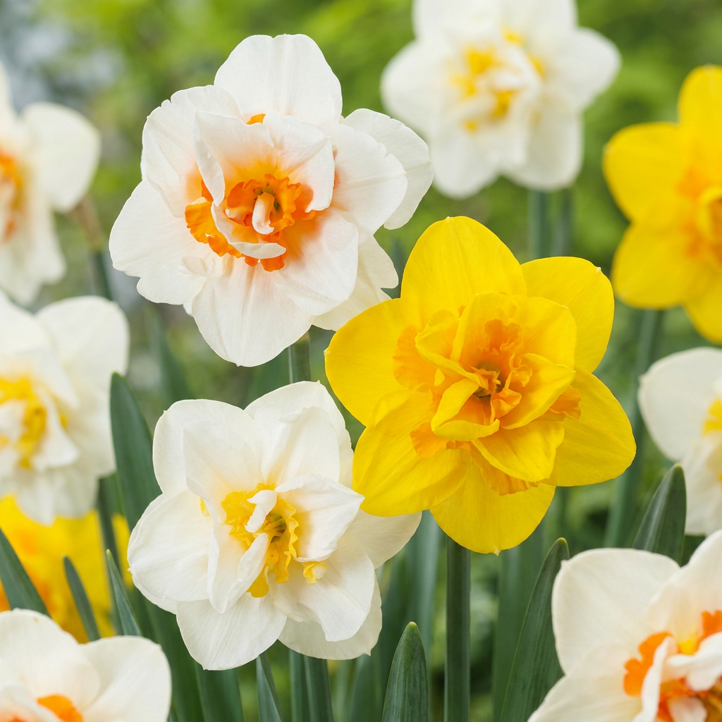 Gefüllte Narzissen Mischung – Narcissus online kaufen | 20 bis 240 Blumenzwiebeln, dicht gefüllt – Wurzelwerk Design