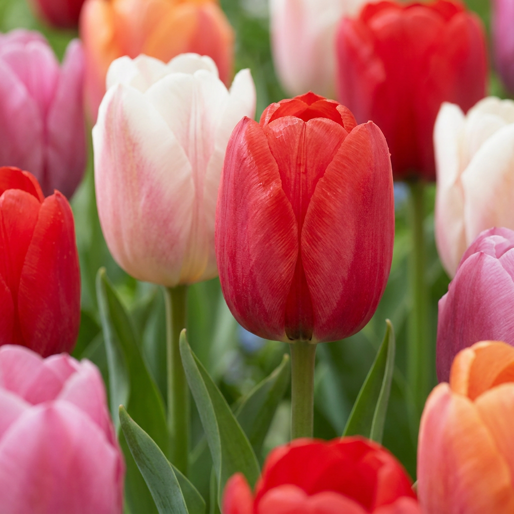 Tulpen-Mischung Glowing with Pride – Tulipa online kaufen | 15 bis 120 Blumenzwiebeln, leuchtende Farben – Wurzelwerk Design