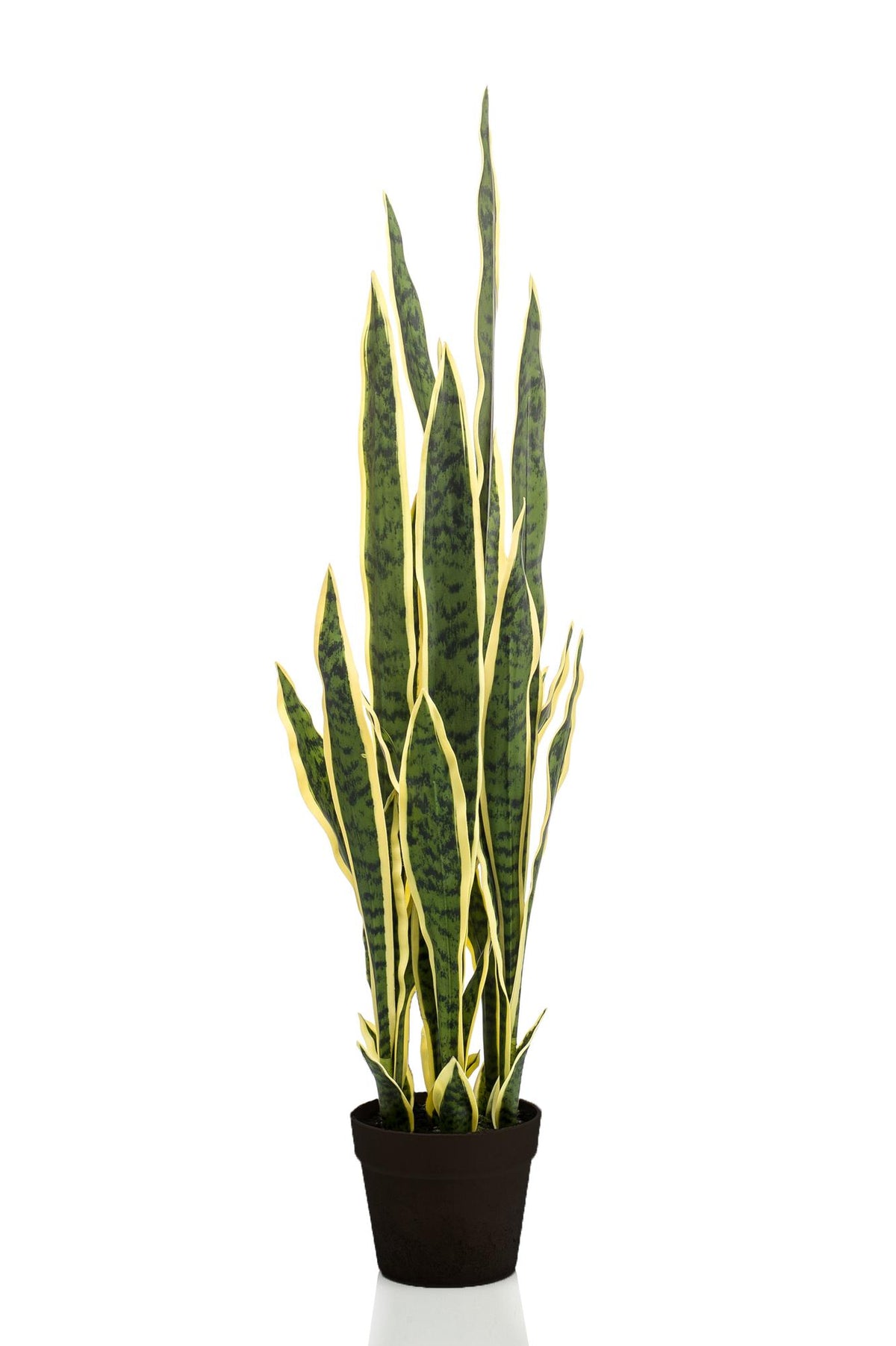Kunstpflanze Sansevieria trifasciata (Frauenzunge) 97 cm von Everspring, detailreiche grüne Zimmerpflanze als Deko-Objekt