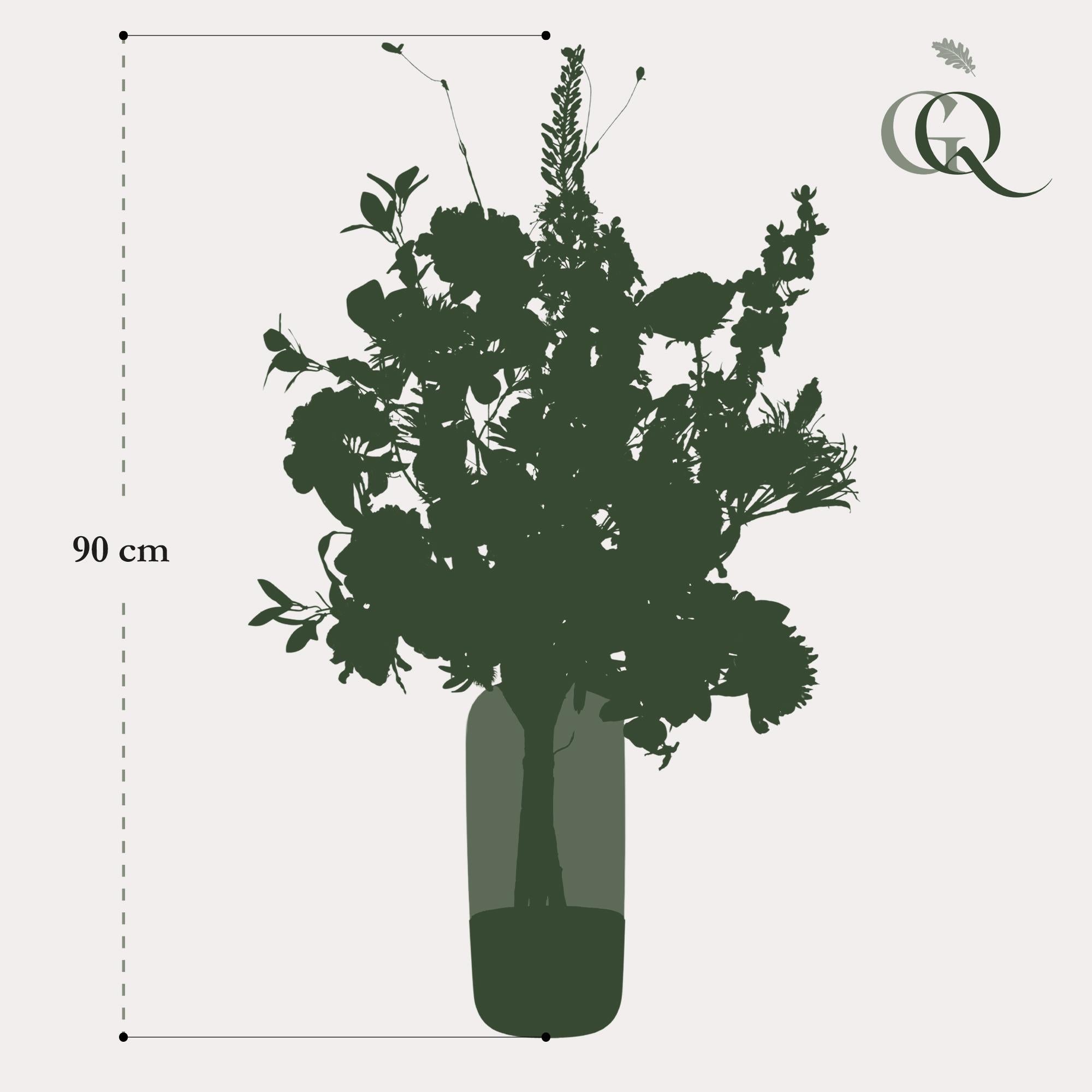 Künstlicher Blumenstrauß XL – Luxuriös und glamourös, 90 cm