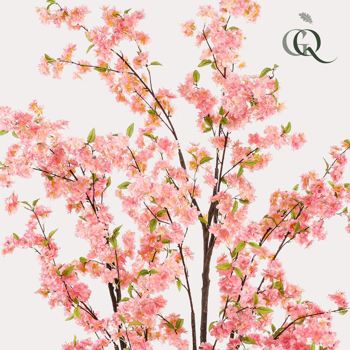 Everspring Kunstpflanze Kirschblüte Prunus in Rosa, 210 cm hoch, detailreiche, realistische Blüten und grüne Blätter